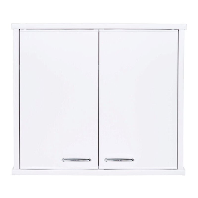 foto del prodotto negrari pensile in pvc da 60x34 cm con ripiano interno, comprensivo di kit per il fissaggio a muro codice prod fh960k