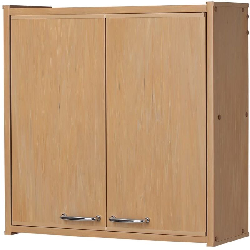 foto del prodotto negrari pensile in pvc f760pfam in resina pvc, resistente all umidit , fornito in kit di montaggio, interni esterni, 59x21x59 cm, frassino