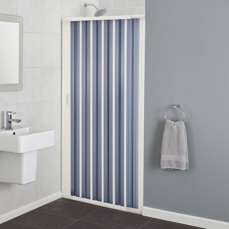 foto del prodotto negrari porta doccia a soffietto in pvc con guide estensibili ed aperture reversibili misure 116 140 cm confezione 1