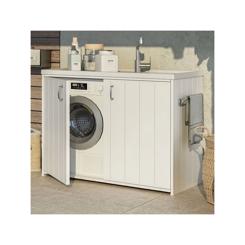 foto del prodotto negrari - silvestro lavatoio con coprilavatrice in pvc 109x60 codice prod 5008p