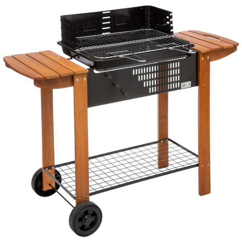 foto del prodotto neka barbecue a carbone clorinda in legno