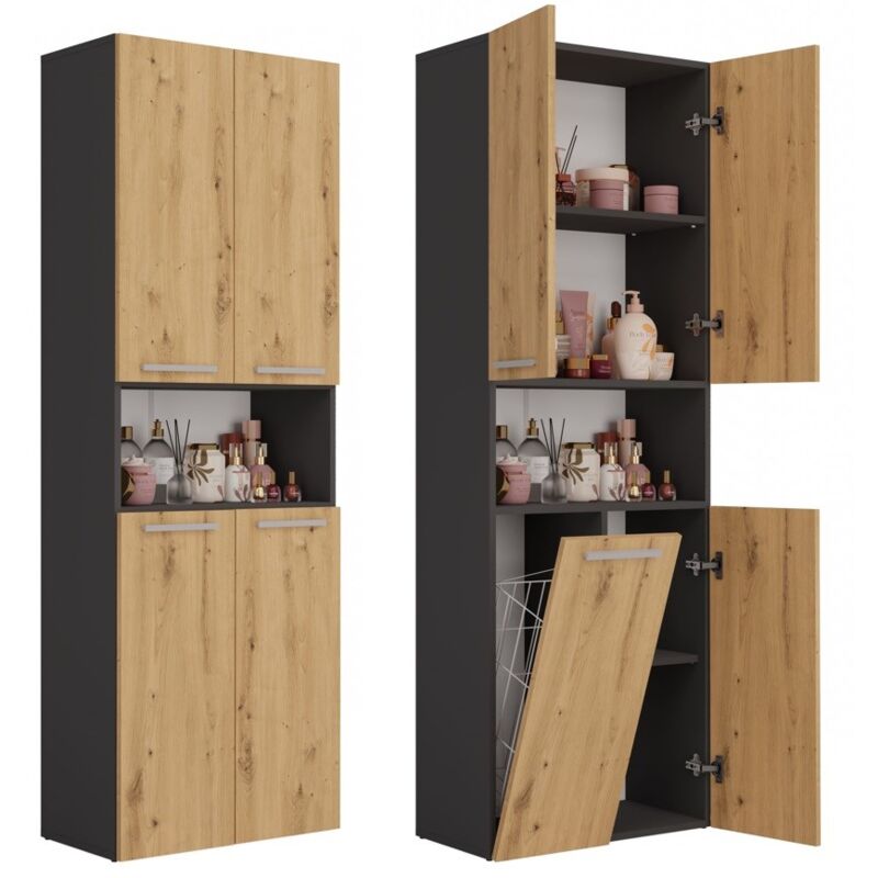 foto del prodotto nel pilastro da bagno artisan 1k dk antracite