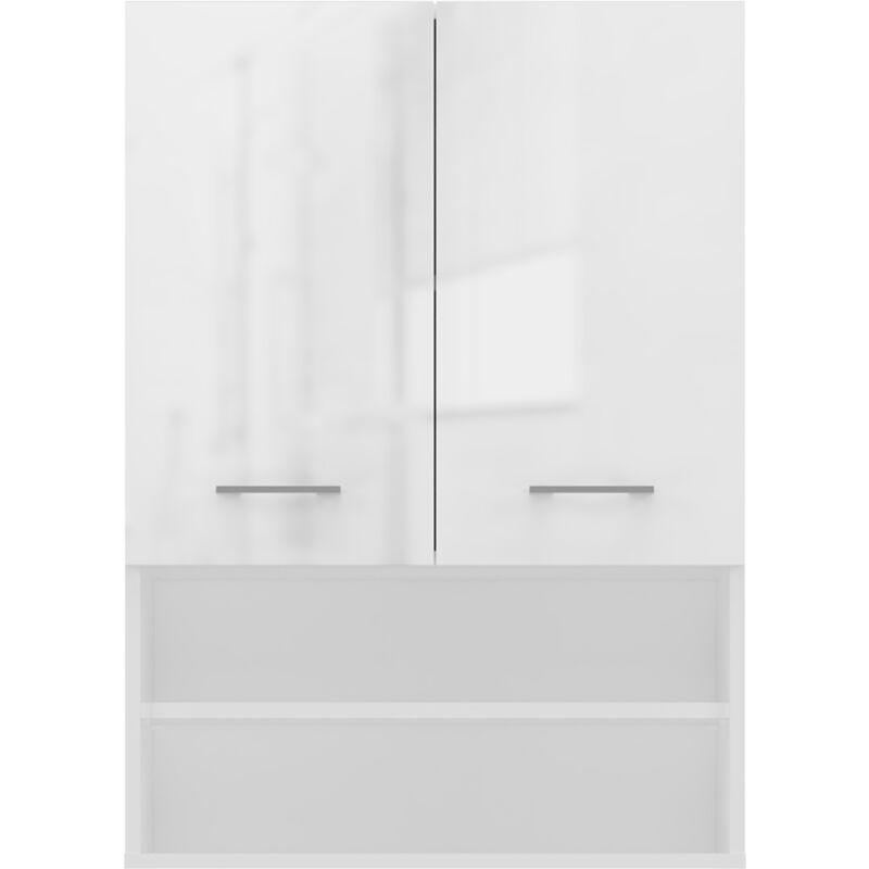 foto del prodotto nellio armadio a specchio a parete armadio a muro per il bagno 64x30x90cm contenitore per il bagno