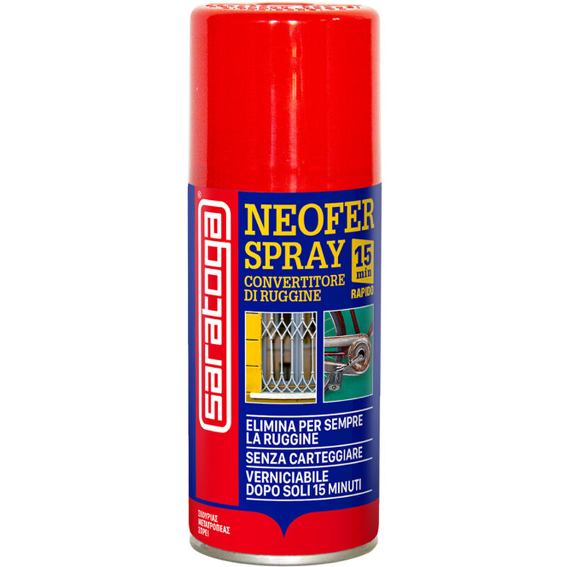foto del prodotto neofer spray convertitore di ruggine 150ml verniciabile dopo 15min saratoga