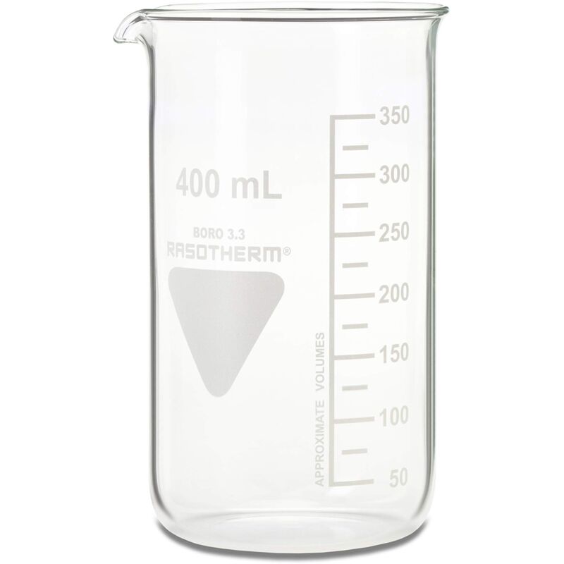 foto del prodotto neolab bicchiere alto con beccuccio rasotherm boro 3.3 , 400 ml