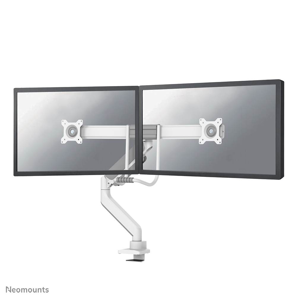 foto del prodotto neomounts ds75 450wh2 braccio per monitor 17 32 molla a gas topfix 180 stop