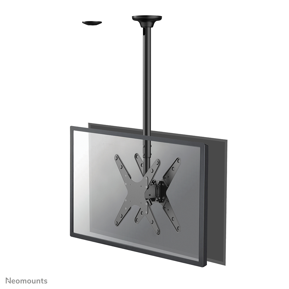 foto del prodotto neomounts fpma c340dblack supporto a soffitto per doppio monitor tv 32 75 alt. 106 156 cm