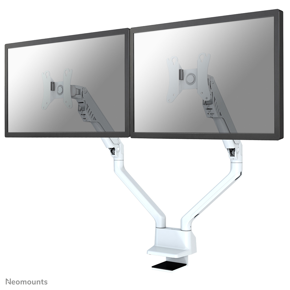foto del prodotto neomounts fpma d750dwhite2 braccio per monitor 10 32 molla a gas topfix 180 stop
