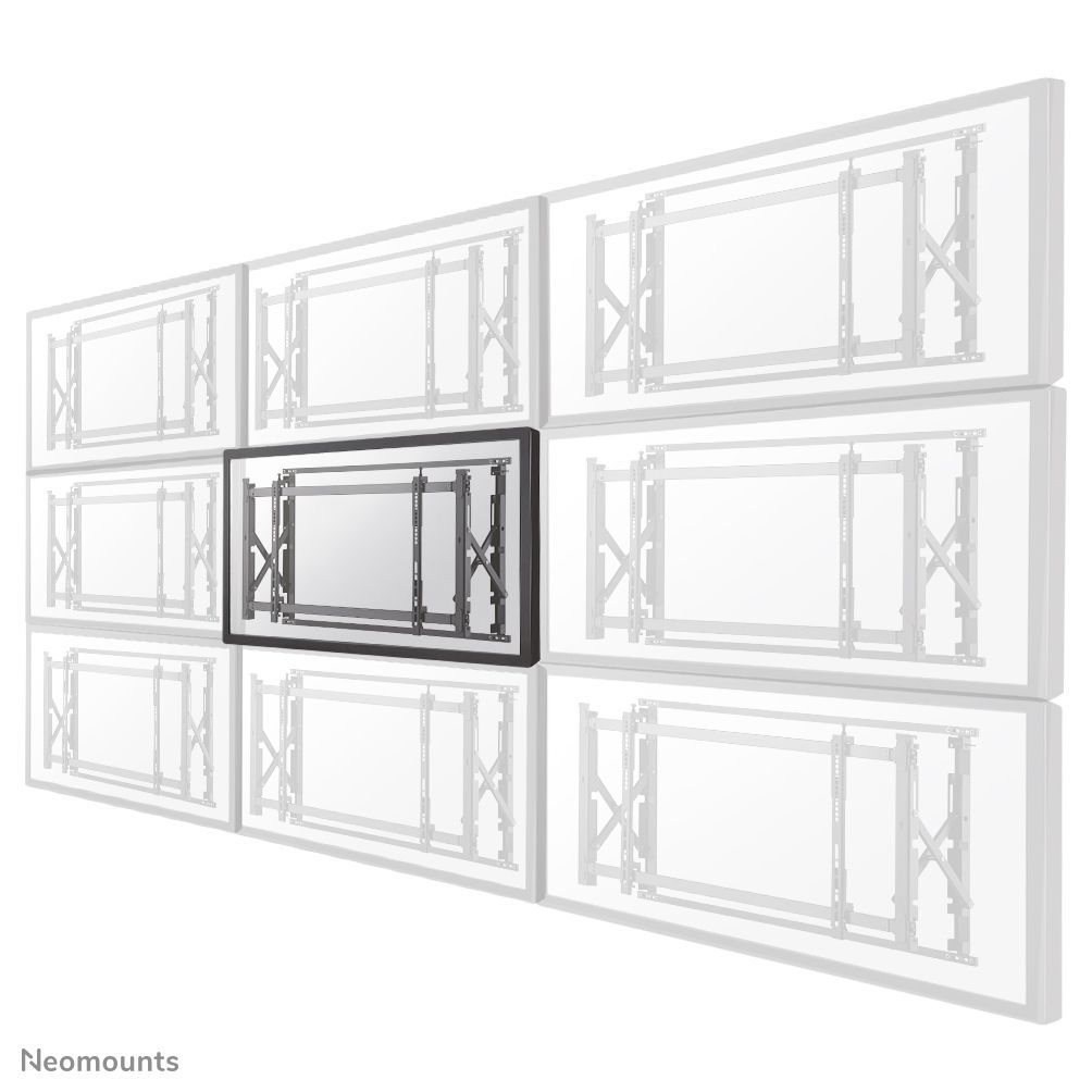 foto del prodotto neomounts led vw1750black supporto videowall da parete 32 55 pull out max 35 kg