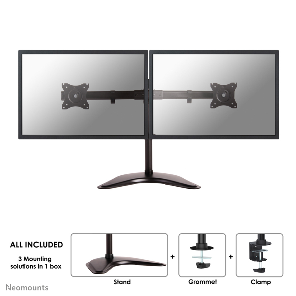 foto del prodotto neomounts nm d335dblack supporto per monitor 10 27