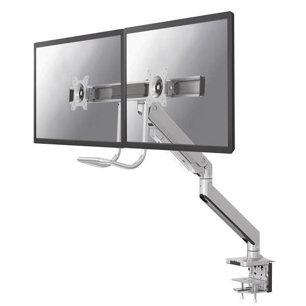 foto del prodotto neomounts nm d775dxsilver braccio per monitor 10 32 molla a gas topfix 180 stop