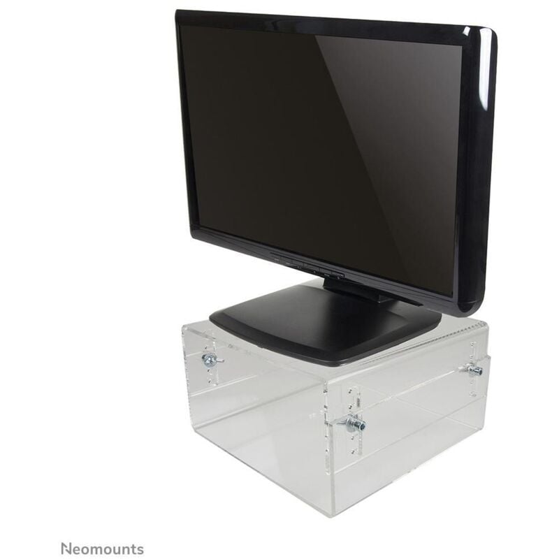 foto del prodotto neomounts nsmonitor40 supporto da tavolo per tv a schermo piatto trasparente