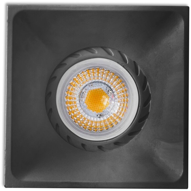 foto del prodotto neon incasso quadrato nero 1xgu10 marca faro
