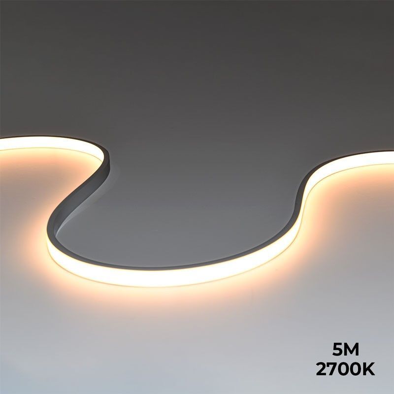 foto del prodotto neon led flessibile 24v dc 5x11mm 5 metri lotto completo 