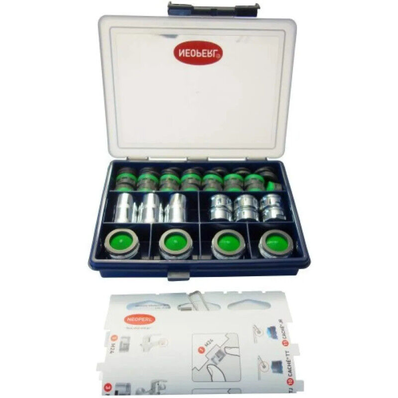 foto del prodotto neoperl box di manutenzione con 31 aeratori da 7,5 a 9l min.