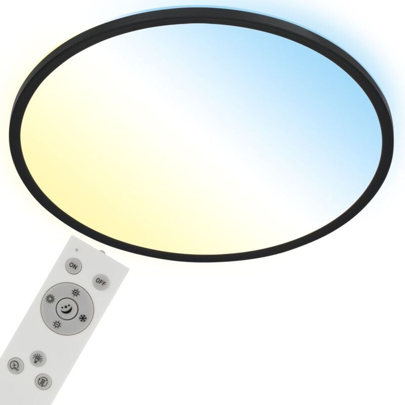 foto del prodotto ner lampada da soffitto a led cct, lampada da soffitto a led retroilluminata, ultra piatta, dimmerabile, controllo remoto, bianco caldo, bianco