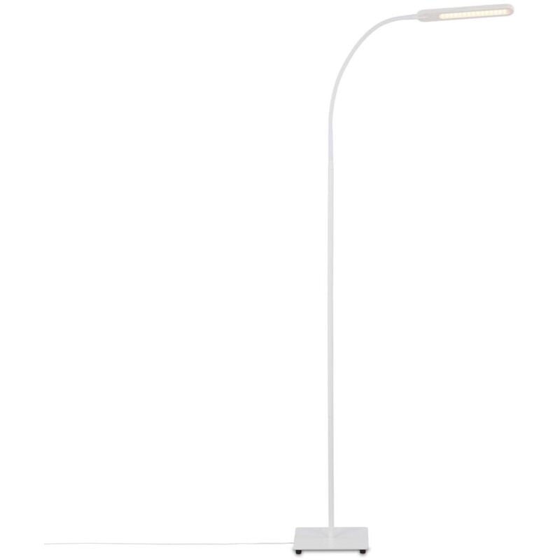foto del prodotto ner lampada da terra a led, lampada da terra con funzione touch, dimmerabile a passi, controllo della temperatura del colore, lampada da ufficio