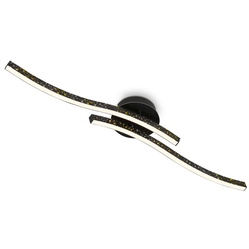 foto del prodotto ner leuchten rey lampada da parete e da soffitto 3718025 effetto scintillante grazie all ottica a fori laser 12w 1400 lm bianco caldo 3000k