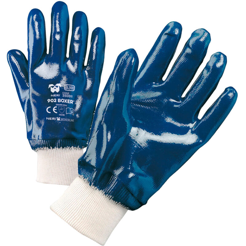 foto del prodotto neri guanti da lavoro 902 boxer 10 xl bianco e blu