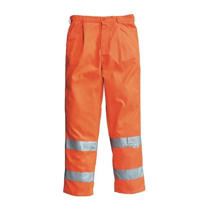 foto del prodotto neri pantalone alta visibilita reflex arancio 54