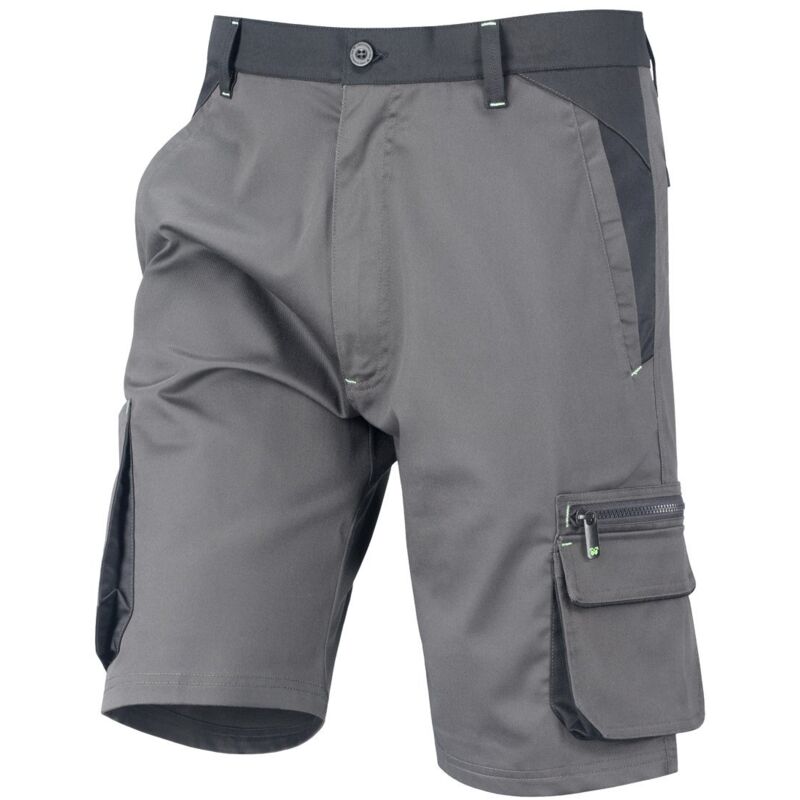 foto del prodotto neri pantaloni corti da lavoro discovery stretch l grigio