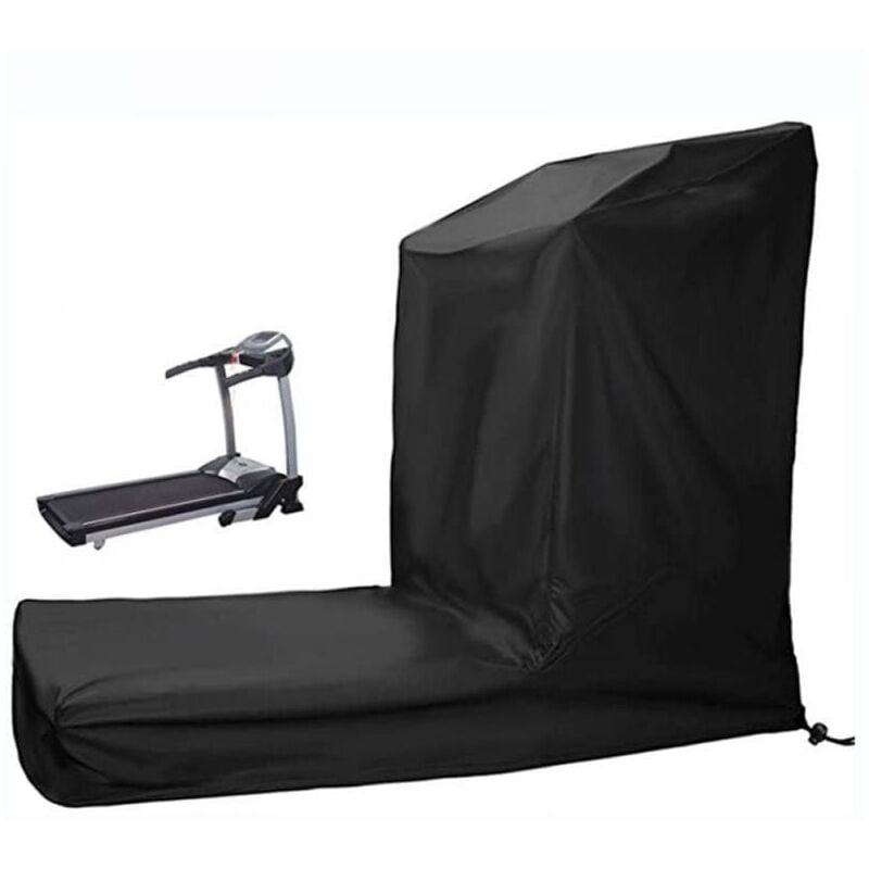 foto del prodotto nero 20694170cm copertura protettiva antipolvere impermeabile per tapis roulant con cerniera tessuto oxford per esterni e interni