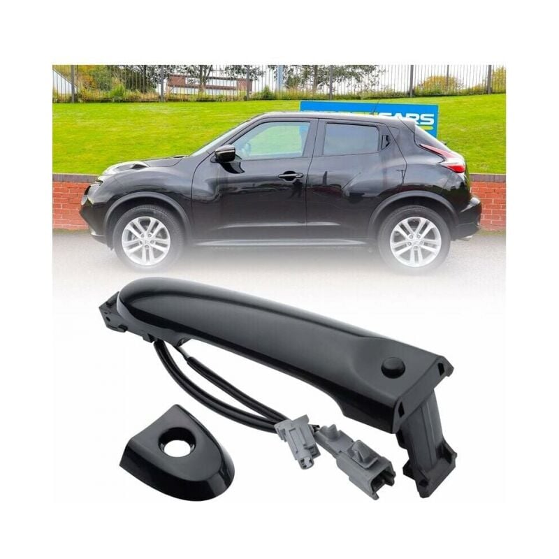 foto del prodotto nero maniglia esterna porta anteriore destra lato conducente adatta per nissan f15 2010 2022 80644 1fa5a 80644 3wc2a 80640 3wc2a