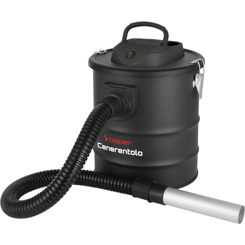 foto del prodotto nero p202asp250 aspiracenere professionale 800w, serbatoio 15l, filtro hepa, funzione soffiante, bidone aspiratutto ideale per lavoro quotidiano o