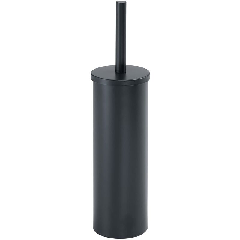 foto del prodotto nero, taipei, scopino wc, scovolino bagno realizzato in acciaio inox, garanzia 2 anni, misure 36 x 8,4 x 8,4 cm, design r s, unica gedy