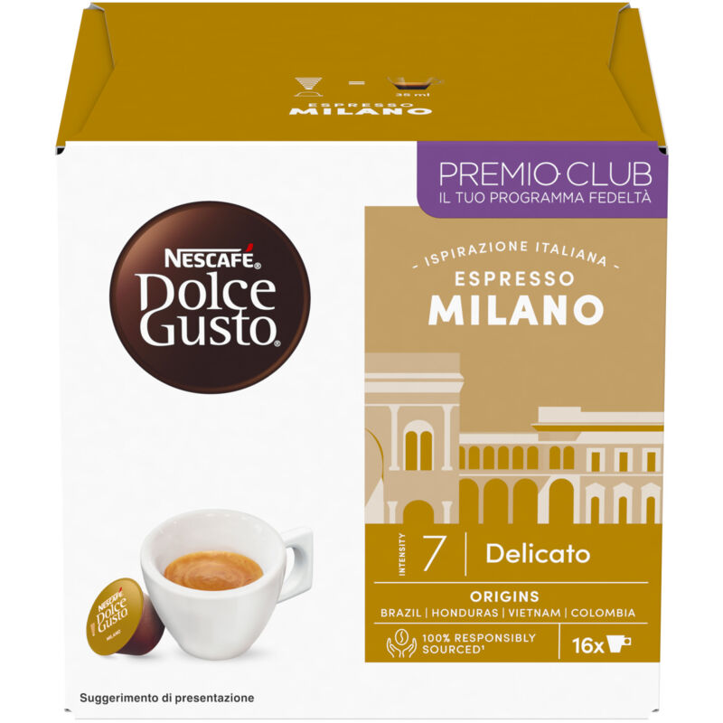 foto del prodotto nescaf dolce gusto caff espresso milano 16 capsule