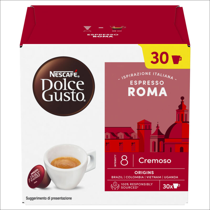 foto del prodotto nescaf dolce gusto caff espresso roma 30 capsule