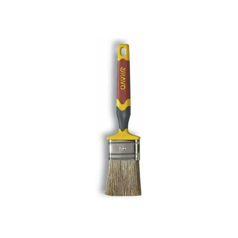 foto del prodotto nespoli pennello piatto per legno pittura smalto manico soft touch 20 25 40 50 larghezza setola n. 20