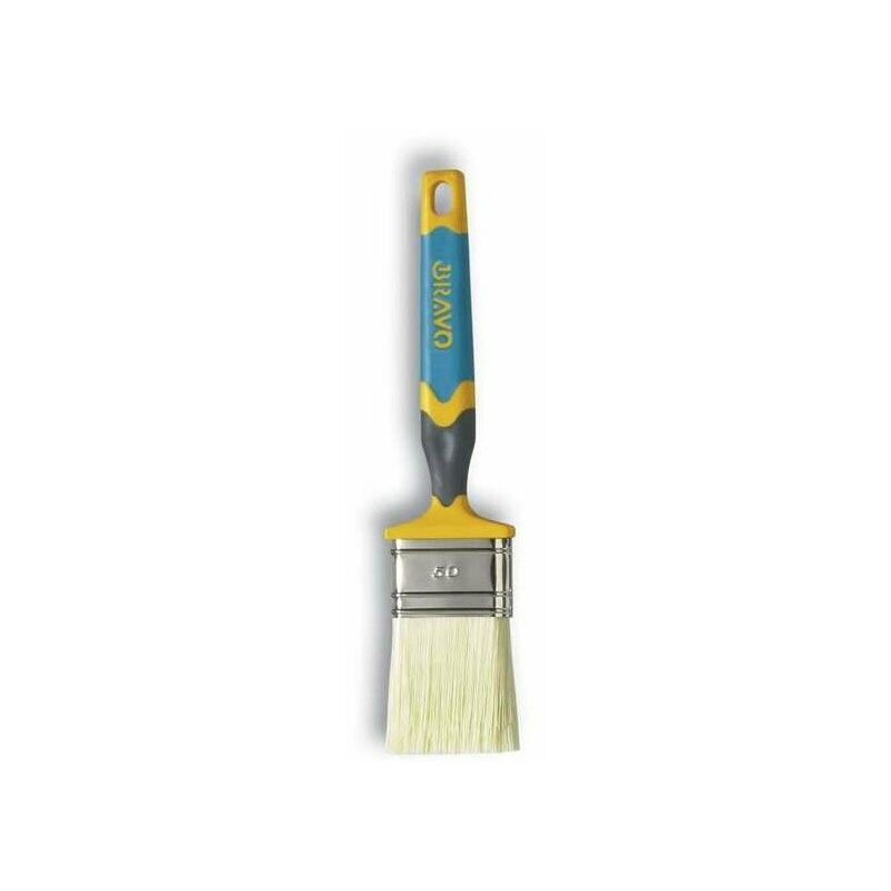 foto del prodotto nespoli pennello piatto per pittura vernice ad acqua soft touch 20 25 40 50 larghezza setola n. 25