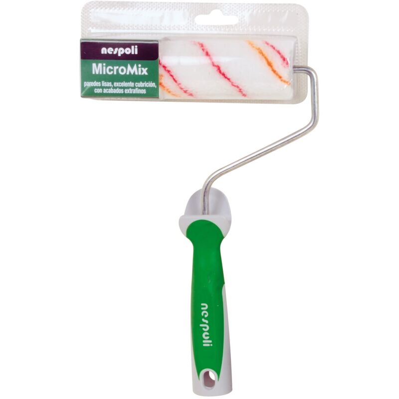 foto del prodotto nespoli rullo di vernice 15 cm, micromix, ideale per pareti lisce, con manico ergonomico, bordi smussati per evitare segni