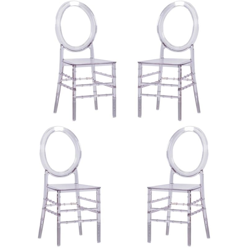 foto del prodotto nest dream - confezione da 4 sedie - ghost - trasparente