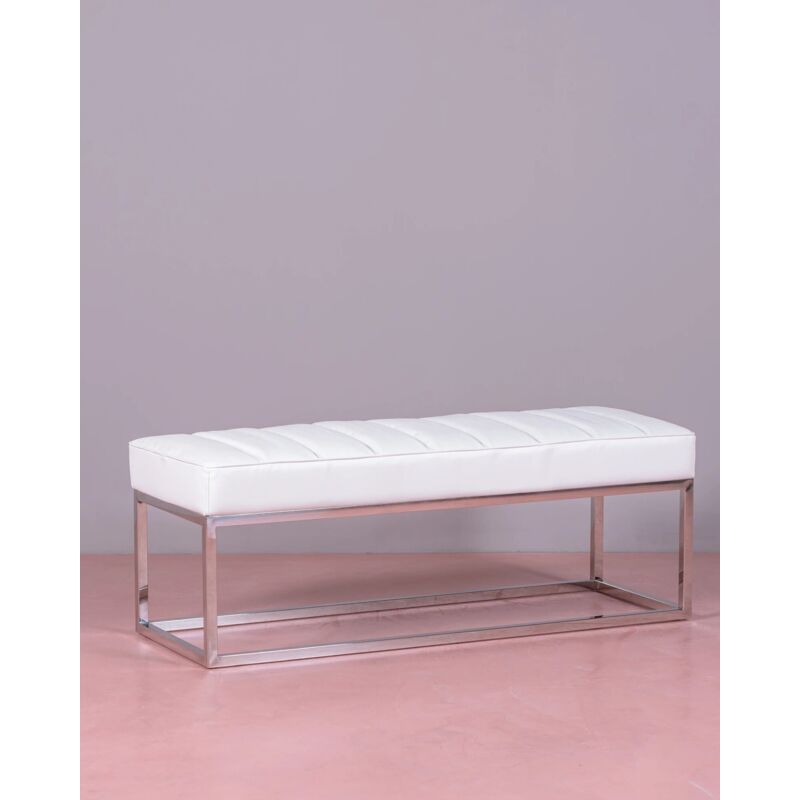 foto del prodotto nest dream panca di design rivestita praga bianco