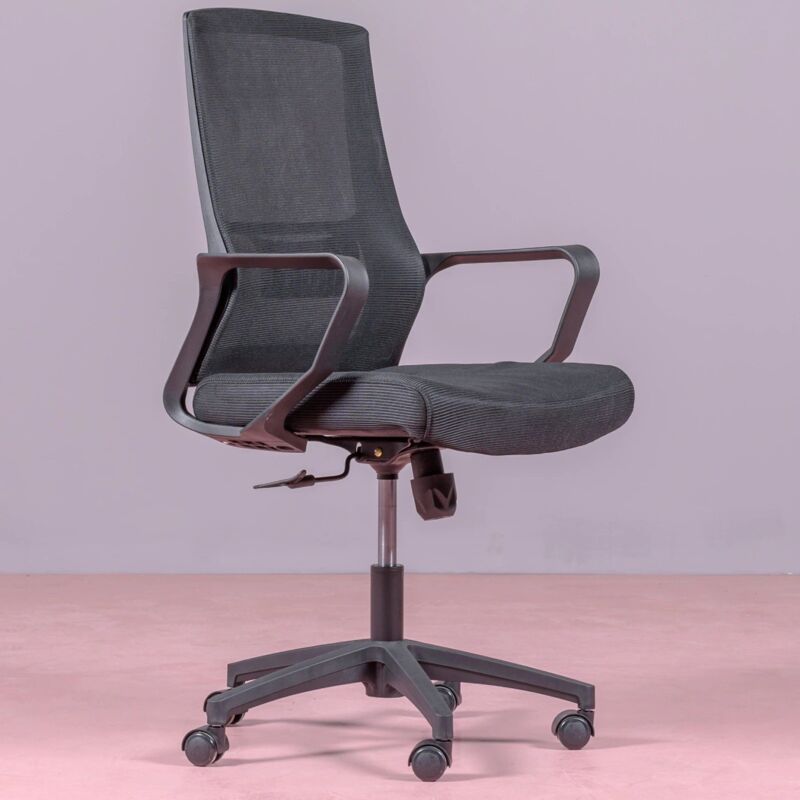 foto del prodotto nest dream sedia da ufficio ergonomica mesh nero