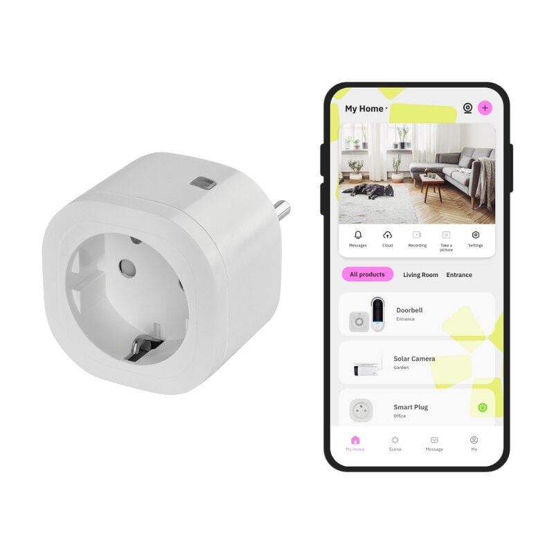 foto del prodotto netatmo omajin by presa intelligente con timer, monitoraggio consumo, controllo remoto, spegnimento ritardato, risparmio energetico,