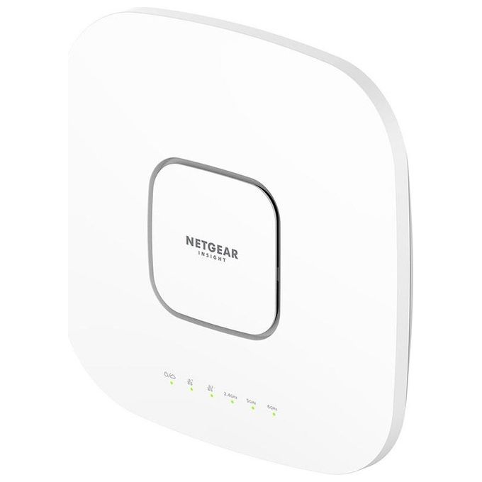 foto del prodotto netgear axe7800 tri band wifi 6e access point 7800 mbit s bianco supporto power over ethernet