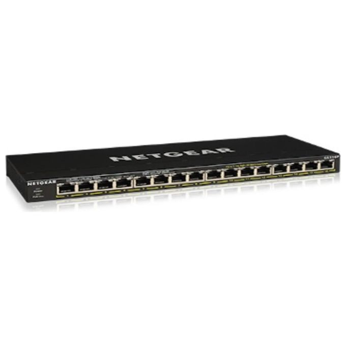 foto del prodotto netgear gs316p switch non gestito gigabit ethernet 10-100-1000 nero supporto power over ethernet