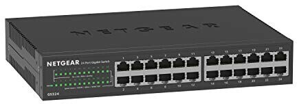 foto del prodotto netgear gs324 non gestito gigabit ethernet 10 100 1000 nero