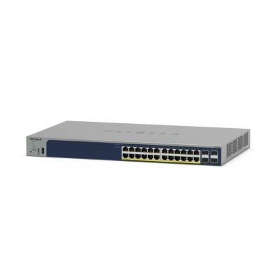 foto del prodotto netgear gs728tpp gestito l2 l3 l4 gigabit ethernet 10 100 1000 supporto power over ethernet poe grigio