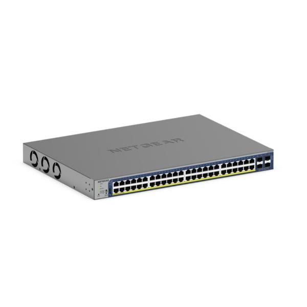 foto del prodotto netgear gs752txp gestito l2 l3 l4 10g ethernet 100 1000 10000 supporto power over ethernet poe nero - gs752txp-300eus