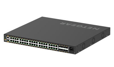 foto del prodotto netgear gsm4248p 100eus switch di rete gestito l2 l3 l4 gigabit ethernet 10 100 1000 supporto power over ethernet poe nero