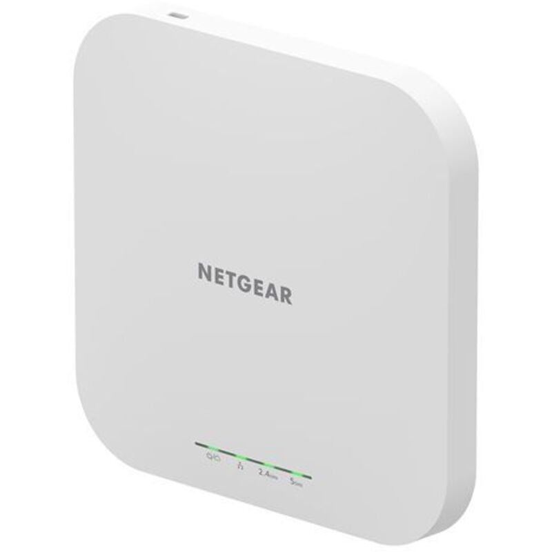 foto del prodotto netgear insight cloud managed wifi 6 ax1800 dual band access point wax610 1800 mbit s bianco supporto power over ethernet poe wax610 100eus