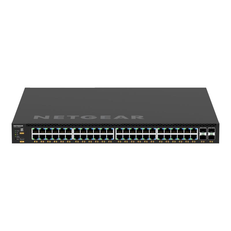 foto del prodotto netgear m4350 48g4xf gestito l3 gigabit ethernet 10 100 1000 supporto power over ethernet poe 1u nero