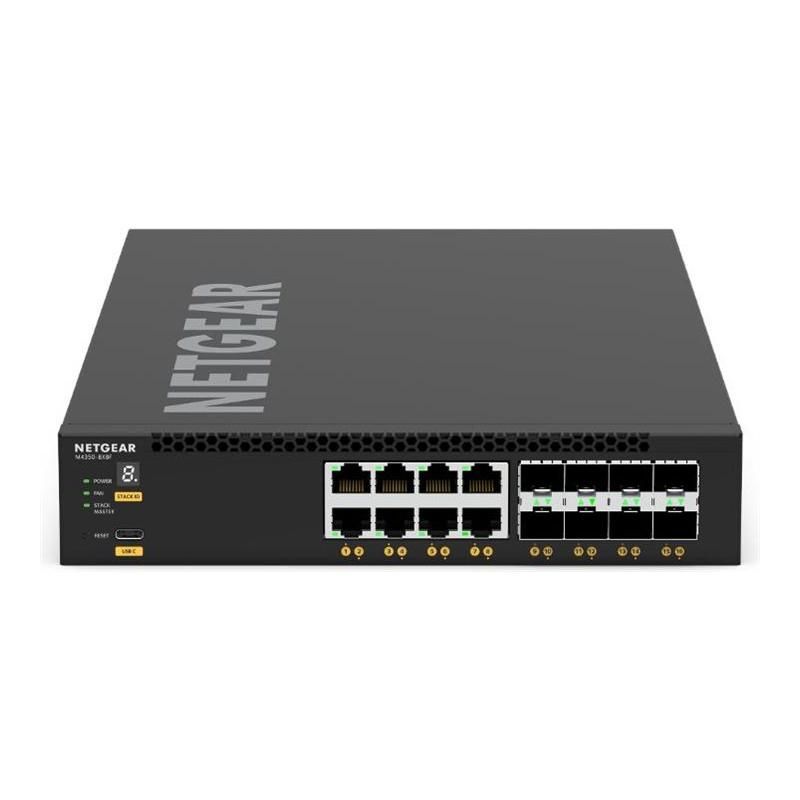 foto del prodotto netgear m4350 8x8f gestito l3 10g ethernet 100 1000 10000 1u nero