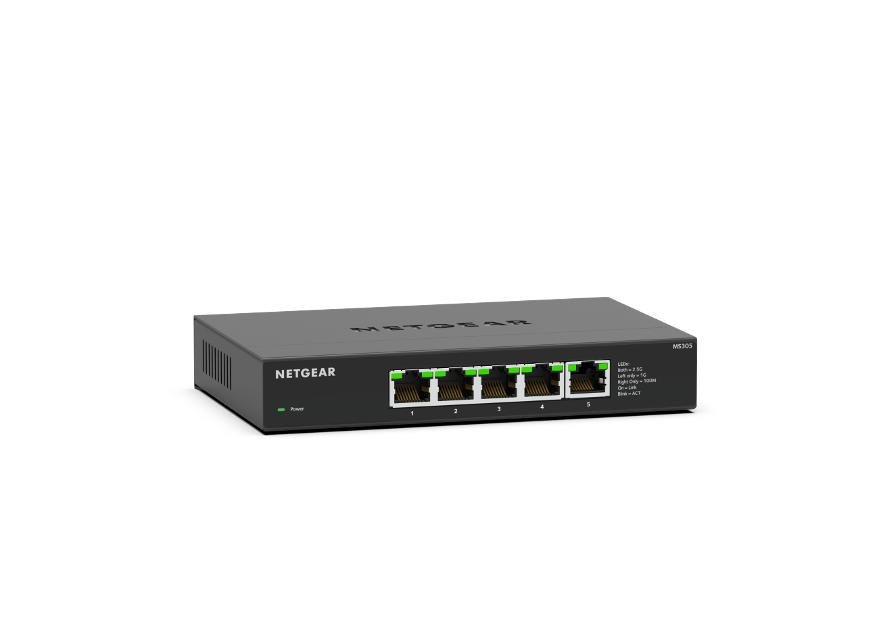 foto del prodotto netgear ms305 100eus switch di rete non gestito 2.5g ethernet 100 1000 2500 nero