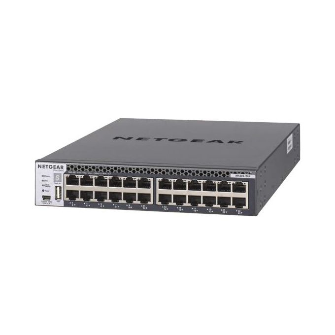 foto del prodotto netgear prosafe m4300-24x switch l3 gestito 24 x 10 gigabit ethernet + 4 x sfp+ a 10 gigabit condiviso montabile su rack