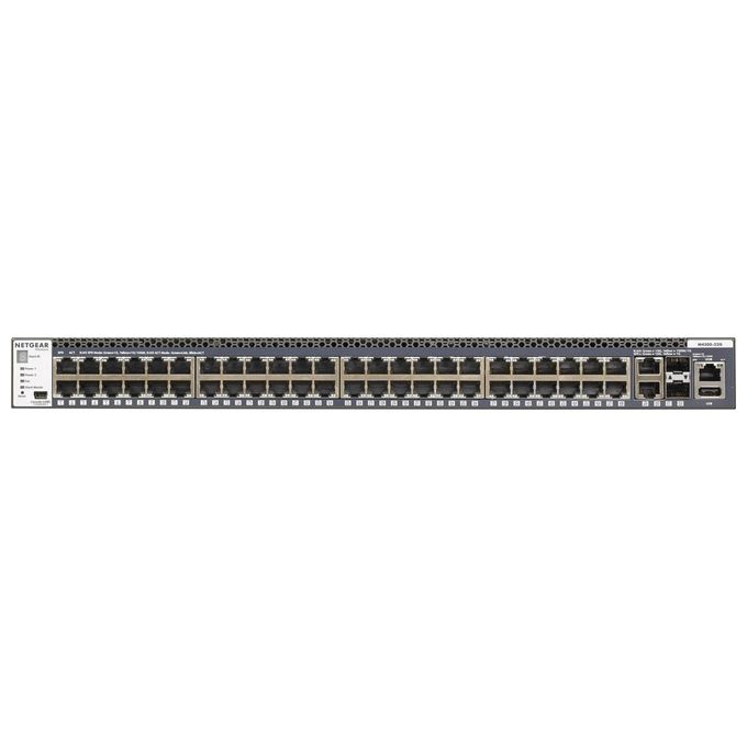 foto del prodotto netgear prosafe m4300-52g switch l3 gestito 2 x 10-100-1000-10000 2 x 10 gigabit sfp 48 x 10-100-1000 montabile su rack